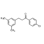structure of CAS# 898780-56-8, 1-(4-Chlorophenyl)-3-(3,5-dimethylphenyl)-1-propanone;4'-chloro-3-(3,5-dimethylphenyl)propiophenone
