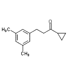 结构式 CAS# 898781-25-4, 1-环丙基-3-(3,5-二甲基苯基)-1-丙酮