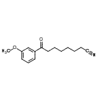 结构式 CAS# 898786-64-6, 8-(3-甲氧基苯基)-8-氧代辛烷腈