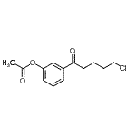 结构式 CAS# 898786-91-9, 3-(5-氯戊烷酰基)苯基乙酸酯