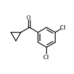 结构式 CAS# 898790-30-2, 环丙基(3,5-二氯苯基)甲酮