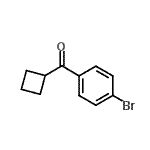 结构式 CAS# 898790-60-8, (4-溴苯基)(环丁基)甲酮