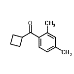 结构式 CAS# 898790-68-6, 环丁基(2,4-二甲基苯基)甲酮