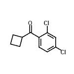 结构式 CAS# 898791-15-6, 环丁基(2,4-二氯苯基)甲酮