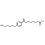 结构式 CAS# 898791-57-6, 8-(4-己基苯基)-8-氧代辛酸