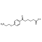 结构式 CAS# 898791-76-9, 6-氧代-6-(4-丙氧基苯基)己酸