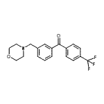 结构式 CAS# 898792-01-3, [3-(4-吗啉基甲基)苯基][4-(三氟甲基)苯基]甲酮