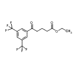 结构式 CAS# 898792-94-4, 乙基5-[3,5-二(三氟甲基)苯基]-5-氧代戊酸酯