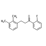 structure of CAS# 898793-01-6, 3-(2,3-Dimethylphenyl)-1-(2-fluorophenyl)-1-propanone;3-(2,3-dimethylphenyl)-2'-fluoropropiophenone