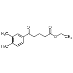 结构式 CAS# 898793-06-1, 乙基5-(3,4-二甲基苯基)-5-氧代戊酸酯