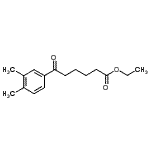 structure of CAS# 898793-09-4, Ethyl 6-(3,4-dimethylphenyl)-6-oxohexanoate;ethyl 6-(3,4-dimethylphenyl)-6-oxohexanoate