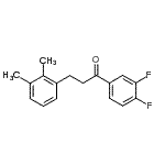 结构式 CAS# 898793-35-6, 1-(3,4-二氟苯基)-3-(2,3-二甲基苯基)-1-丙酮