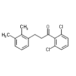 结构式 CAS# 898793-41-4, 1-(2,6-二氯苯基)-3-(2,3-二甲基苯基)-1-丙酮