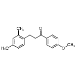结构式 CAS# 898793-63-0, 3-(2,4-二甲基苯基)-1-(4-甲氧基苯基)-1-丙酮