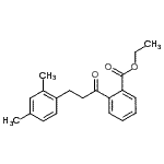结构式 CAS# 898793-71-0, 乙基2-[3-(2,4-二甲基苯基)丙酰]苯甲酸酯