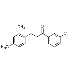 结构式 CAS# 898793-90-3, 1-(3-氯苯基)-3-(2,4-二甲基苯基)-1-丙酮