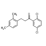 structure of CAS# 898794-48-4, 1-(2,5-Dichlorophenyl)-3-(2,4-dimethylphenyl)-1-propanone;2',5'-dichloro-3-(2,4-dimethylphenyl)propiophenone