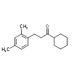 structure of CAS# 898794-70-2, 1-Cyclohexyl-3-(2,4-dimethylphenyl)-1-propanone;cyclohexyl 2-(2,4-dimethylphenyl)ethyl ketone