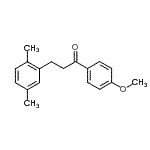 structure of CAS# 898794-84-8, 3-(2,5-Dimethylphenyl)-1-(4-methoxyphenyl)-1-propanone;3-(2,5-dimethylphenyl)-4'-methoxypropiophenone