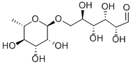 structure of CAS# 90-74-4, Rutinose;(2R,3R,4S,5S,6R)-6-[[(2R,3R,4R,5R,6S)-3,4,5-Trihydroxy-6-Methyl-Tetrahydropyran-2-Yl]Oxymethyl]Tetrahydropyran-2,3,4,5-Tetrol;(2R,3R,4S,5S,6R)-6-[[(2R,3R,4R,5R,6S)-3,4,5-Trihydroxy-6-Methyl-2-Tetrahydropyranyl]Oxymethyl]Tetrahydropyran-2,3,4,5-Tetrol;(2R,