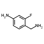 结构式 CAS# 900174-91-6, 4-(氨基甲基)-3-氟苯胺
