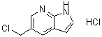 结构式 CAS# 900514-05-8, 5-(氯甲基)-1H-吡咯并[2,3-b]吡啶盐酸盐(1:1)