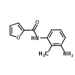 structure of CAS# 900636-13-7, N-(3-Amino-2-methylphenyl)-2-furamide;N-(3-amino-2-methylphenyl)furan-2-carboxamide;MFCD01974785