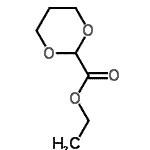 结构式 CAS# 90392-05-5, 乙基1,3-二恶烷-2-羧酸酯