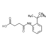 结构式 CAS# 904807-77-8, 4-{[2-(2-甲基-2-丙基)苯基]氨基}-4-氧代丁酸