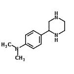 结构式 CAS# 904814-36-4, N,N-二甲基-4-(2-哌嗪基)苯胺