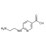 结构式 CAS# 904815-02-7, 6-[(2-氨基乙基)氨基]烟酸