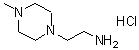 结构式 CAS# 90482-07-8, 2-(4-甲基-1-哌嗪基)乙胺盐酸盐(1:1)