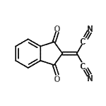 结构式 CAS# 90522-66-0, (1,3-二氧代-1,3-二氢-2H-茚-2-亚基)丙二腈
