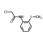 结构式 CAS# 90562-45-1, 2-氯-N-[2-(甲硫基)苯基]乙酰胺