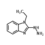 structure of CAS# 90562-75-7, 1-Ethyl-2-hydrazino-1H-benzimidazole;(Z)-1-ethyl-2-hydrazono-2,3-dihydro-1H-benzo[d]imidazole;1-Ethyl-2-hydrazino-1H-benzimidazole dihydrochloride;1-ethylbenzimidazole-2-ylhydrazine