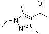 结构式 CAS# 90565-37-0, 1-(1-乙基-3,5-二甲基-1H-吡唑-4-基)乙酮