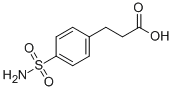 structure of CAS# 90610-69-8, 4-(Aminosulfonyl)-Benzenepropanoic Acid;3-(4-Sulfamoylphenyl)Propionate;Zinc04362893
