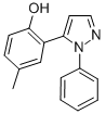 structure of CAS# 90617-39-3, 4-Methyl-2-(1-Phenyl-1H-Pyrazol-5-Yl)-Phenol;1-PHENYL-1H-5-(2'-HYDROXY-5'-METHYLPHENYL)PYRAZOLE;1-Phenyl-5-(2`-Hydroxy-5`-Methylphenyl)Pyrazole;5-(2-HYDROXY-5-METHYLPHENYL)-1-PHENYLPYRAZOLE