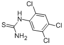structure of CAS# 90617-76-8, N-(2,4,5-Trichlorophenyl)-Thiourea;1-(2,4,5-TRICHLOROPHENYL)-2-THIOUREA