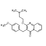 CAS 登录号：907-65-3， 2-[2-(二甲基氨基)乙氧基]-3-(4-甲氧基苄基)-4H-吡啶并[1,2-a]嘧啶-4-酮
