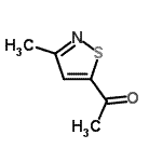 structure of CAS# 90724-49-5, 1-(3-Methyl-1,2-thiazol-5-yl)ethanone;1-(3-Methyl-1,2-thiazol-5-yl)ethanon;1-(3-Methyl-1,2-thiazol-5-yl)ethanone;1-(3-Méthyl-1,2-thiazol-5-yl)éthanone