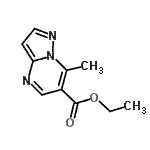 structure of CAS# 90840-54-3, Ethyl 7-methylpyrazolo[1,5-a]pyrimidine-6-carboxylate;ethyl 7-m<wbr>ethyl-8-h<wbr>ydropyraz<wbr>olo[1,5-a<wbr>]pyrimidi<wbr>ne-6-carb<wbr>oxylate;ethyl 7-methylpyrazolo[1,5-a]pyrimidine-6-carboxylate;ETHYL7-METHYLPYRAZOLO[1,5-A]PYRIMIDINE-6-CARBOXYLATE