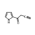 structure of CAS# 90908-89-7, 3-Oxo-3-(1H-pyrrol-2-yl)propanenitrile;2-Cyanoacetylpyrrole;3-oxo-3-(1H-pyrrol-2-yl)propanenitrile;3-Oxo-3-(1H-pyrrol-2-yl)-propionitrile