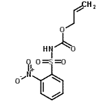结构式 CAS# 90916-29-3, 烯丙基[(2-硝基苯基)磺酰基]氨基甲酸酯