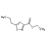 结构式 CAS# 91240-31-2, 乙基5-丙基-1,2-恶唑-3-羧酸酯