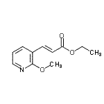 结构式 CAS# 912760-91-9, 乙基(2E)-3-(2-甲氧基-3-吡啶基)丙烯酸酯