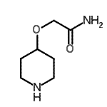结构式 CAS# 912761-65-0, 2-(4-哌啶基氧基)乙酰胺