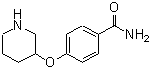 structure of CAS# 912761-79-6, 4-(3-Piperidinyloxy)benzamide;4-(3-piperidinyloxy)benzamide;4-(PIPERIDIN-3-YLOXY)BENZAMIDE;4-(PIPERIDIN-3-YLOXY)-BENZAMIDE