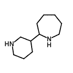 structure of CAS# 912771-29-0, 2-(3-Piperidinyl)azepane;2-(3-Piperidino)azepane;2-(3-Piperidinyl)hexahydroazepine;2-(3-Piperidinyl)hexamethyleneimine