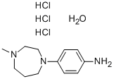 结构式 CAS# 913830-33-8, 4-甲基高哌嗪-4-氨基苯三盐酸盐单水合物